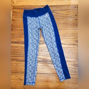 Blue multicolored leggings
